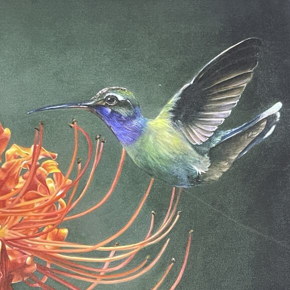 Hummingbirds‎ Delight Giclee Matted Art Print Signed Kathleen Kirch 7/150 Beauty - Picture 6 of 9